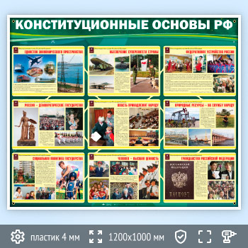 Стенд «Конституционные основы Российской Федерации» (VU-01)